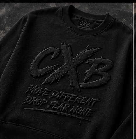 CXB embossed crewneck sweatshirt